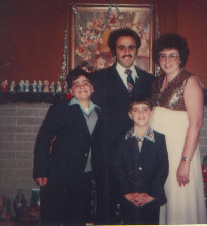 Mom Dad Keith and Chris 1980