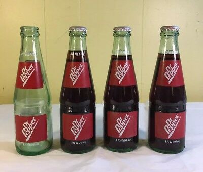 Vintage-Dr-Pepper-Bottle-3-Unopened-8-oz